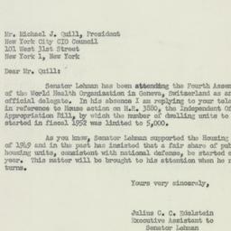 Letter: 1951 May 18