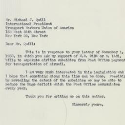 Letter: 1950 November 24