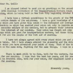 Letter: 1957 October 1