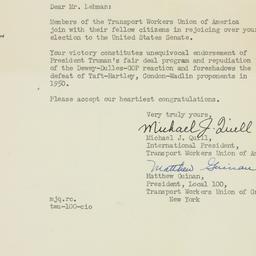 Letter: 1949 November 10