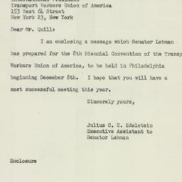 Letter: 1952 November 21