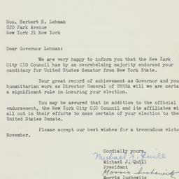 Letter: 1949 September 16