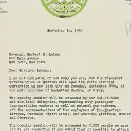 Letter: 1946 September 13