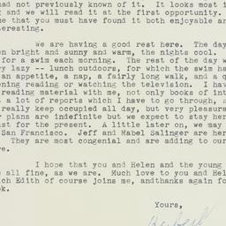 Letter: 1960 February 21