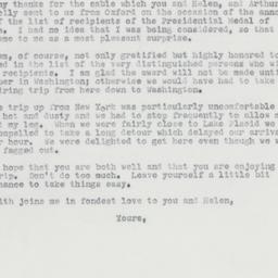 Letter: 1963 July 9