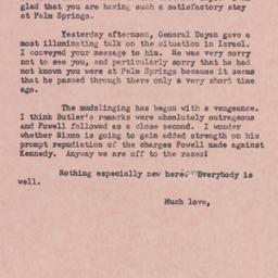 Letter: 1960 March 8