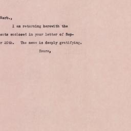 Letter: 1958 September 22