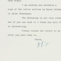 Letter: 1960 September 12