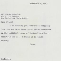Letter: 1963 November 4