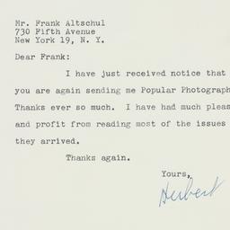 Letter: 1959 December 19
