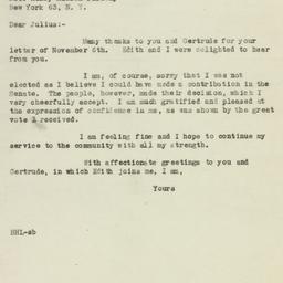 Letter: 1946 November 11