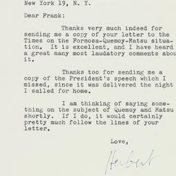 Letter: 1958 September 18