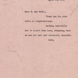 Letter: 1959 April 21