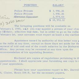 Telegram: 1955 January 27