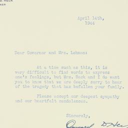Telegram: 1944 April 14