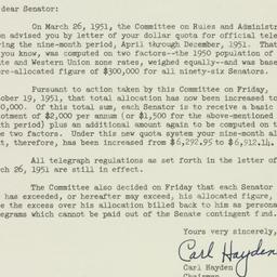 Administrative Record: 1951...