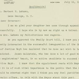Letter: 1933 July 11