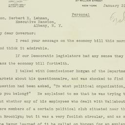 Letter: 1934 January 31
