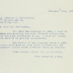 Letter: 1936 November 13