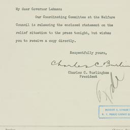 Letter: 1933 August 18
