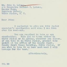 Letter: 1936 July 21