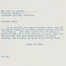 Letter: 1936 January 21