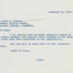 Letter: 1936 January 25