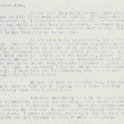 Letter: 1935 November 14