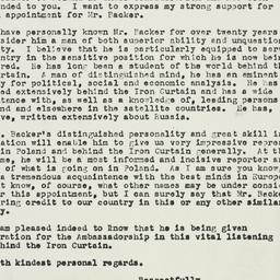 Letter: 1961 December 4