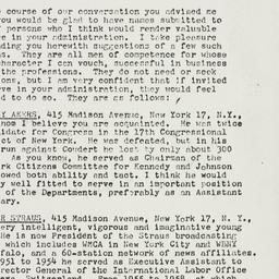 Letter: 1961 January 10
