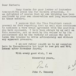 Letter: 1958 October 2