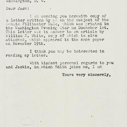 Letter: 1958 December 11