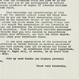 Letter: 1962 May 2