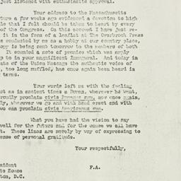 Letter: 1961 January 30