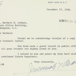 Letter: 1956 December 27