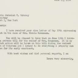 Letter: 1956 June 15