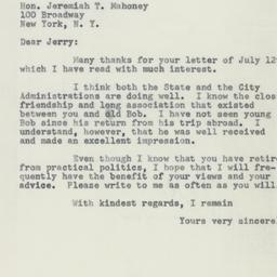 Letter: 1955 July 16