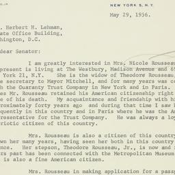 Letter: 1956 May 29