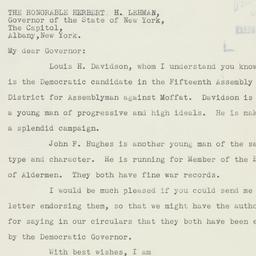Letter: 1935 October 25