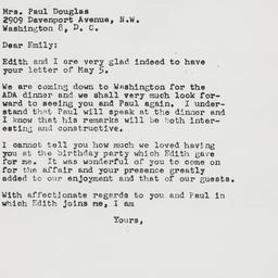 Letter: 1958 May 9