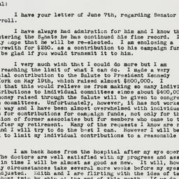Letter: 1962 June 11