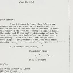 Letter: 1960 June 17