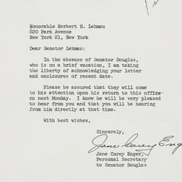Letter: 1962 January 2