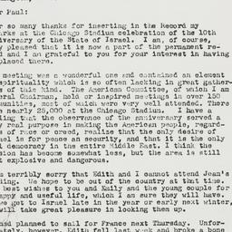 Letter: 1958 June 9
