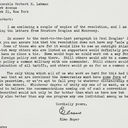 Letter: 1960 June 1