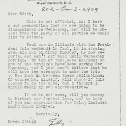 Letter: 1963 March 24