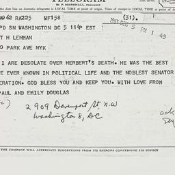 Letter: 1963 December 5