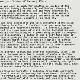 Letter: 1959 January 23