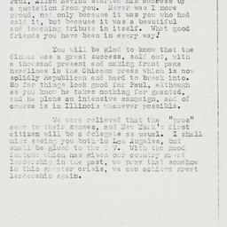 Letter: 1960 June 29