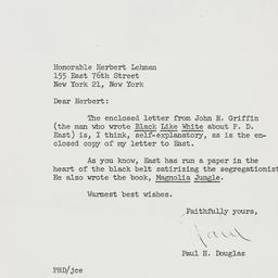 Letter: 1963 October 11